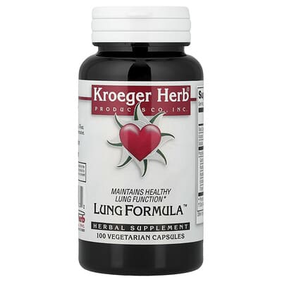 Kroeger Herb Co Lung Formula™, 100 вегетарианских капсул