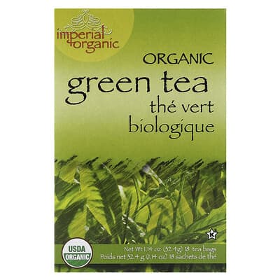Зеленый чай Imperial Organic, 18 чайных пакетиков, 1.14 oz (32.4 g)
