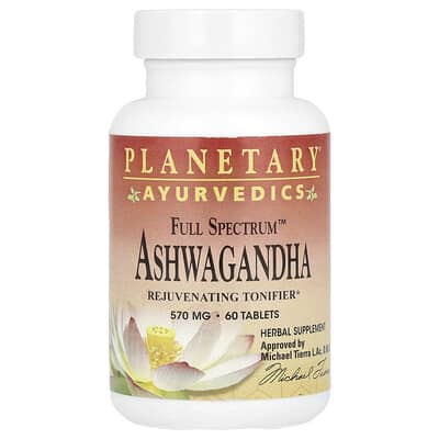 Ayurvedics, Full Spectrum™ Ashwagandha, 570 mg, 60 таблеток