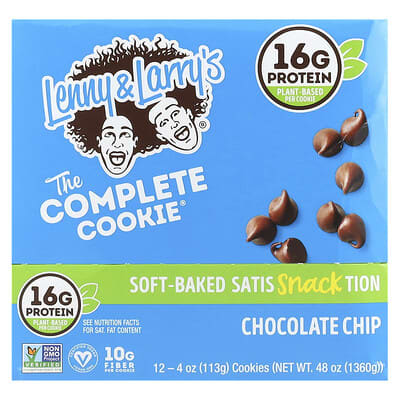 The Complete Cookie®, Chocolate Chip, 12 шт, 4 oz (113 g) каждый