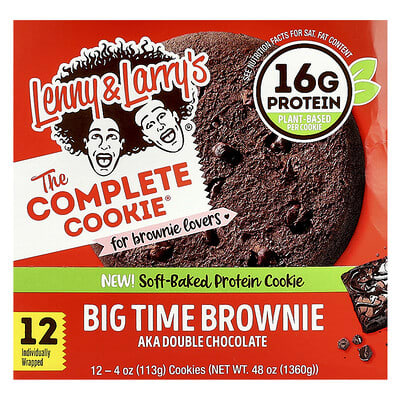 The Complete Cookie®, Big Time Brownie, 12 печений, 4 oz (113 g) каждое