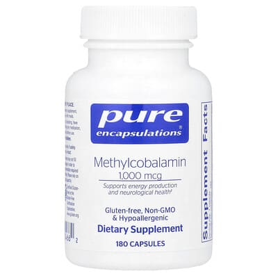 Метилкобаламин, 1,000 mcg, 180 капсул