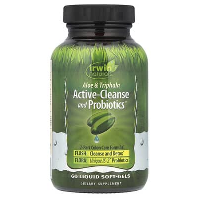 Aloe & Triphala Active-Cleanse и пробиотики®, 60 жидких мягких капсул