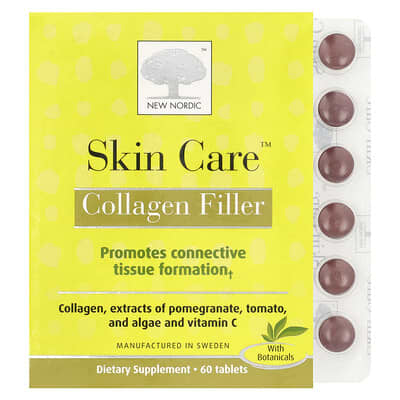 Skin Care™, коллагеновый филлер, 60 таблеток