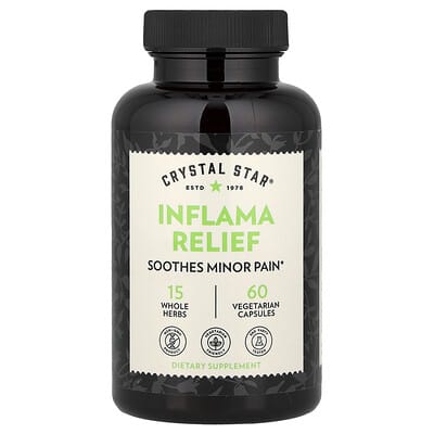 Crystal Star Inflama Relief, 60 вегетарианских капсул