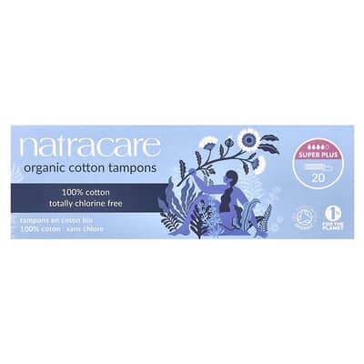 Natracare органические тампоны, Super Plus, 20 штук