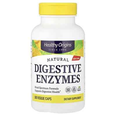 Healthy Origins Натуральные пищеварительные ферменты, 180 капсул