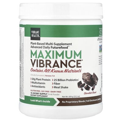 Maximum Vibrance® Version 7, шоколадный кусок, 23.2 oz (659 g)
