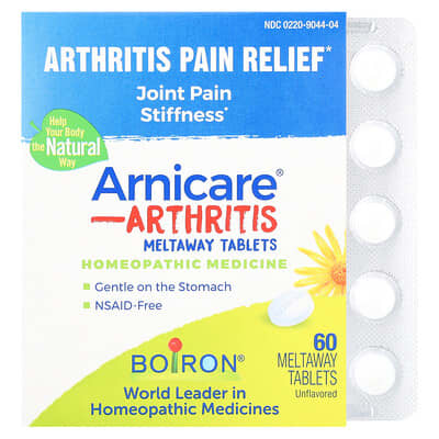 Arnicare®, Arthritis, Meltaway Tablets, Unflavored, 60 таблеток