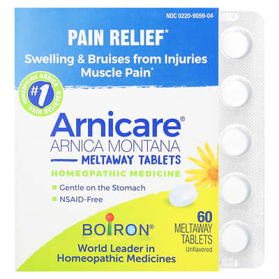 Arnicare®, Arnica Montana Meltaway Tablets, Unflavored, 60 Meltaway Tablets