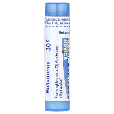 Boiron Belladonna, 30C, для облегчения симптомов, ок. 80 гранул