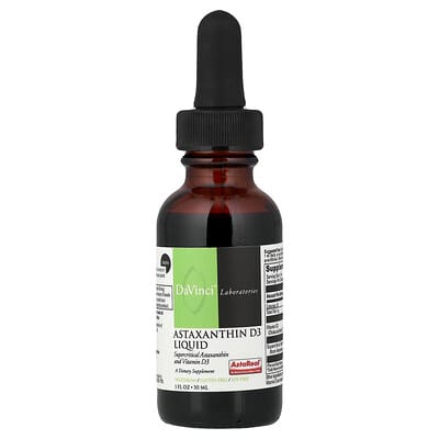DaVinci Laboratories Жидкий астаксантин D3, 1 fl oz (30 ml)