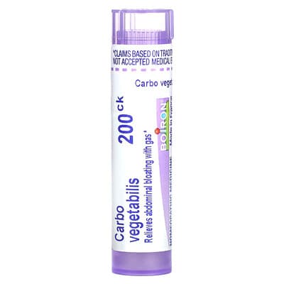 Boiron, Carbo Vegetabilis, 200CK, средство от вздутия и газов, около 80 гранул
