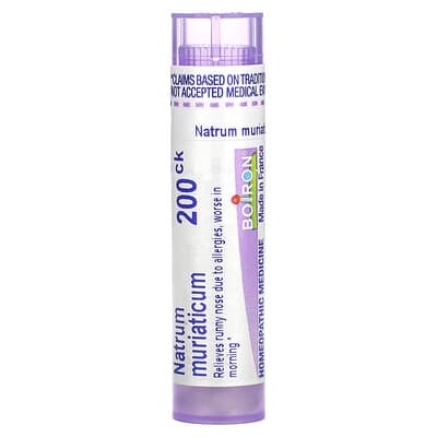 Boiron Natrum Muriaticum, 200CK, для облегчения аллергии, ок. 80 гранул