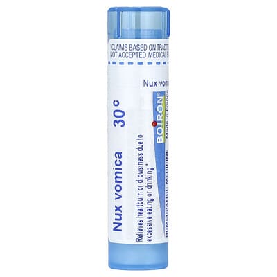 Nux Vomica, 30C, средство от изжоги, ок. 80 пеллет