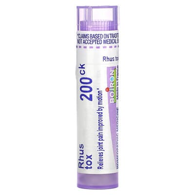Boiron Rhus Tox, 200CK, от боли в суставах, ~80 гранул