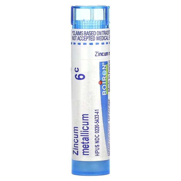 Boiron Zincum Metallicum, 6C, от судорог в ногах, ок. 80 гранул