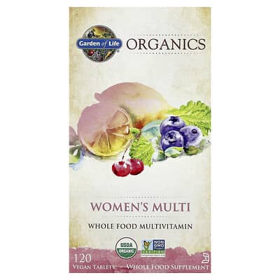Organics, Женский мультивитаминный комплекс, 120 веганских таблеток