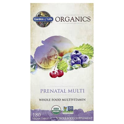 Organics, Prenatal Multi, 180 Vegan Tablets
