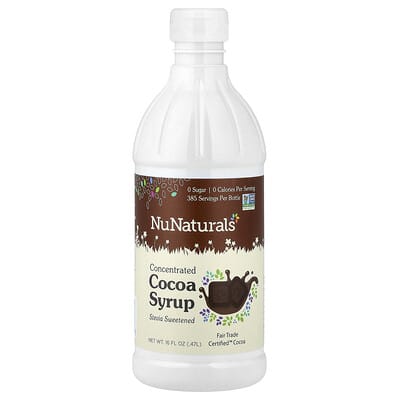 Концентрированный сироп какао, со стевией, 16 fl oz (0.47 L)