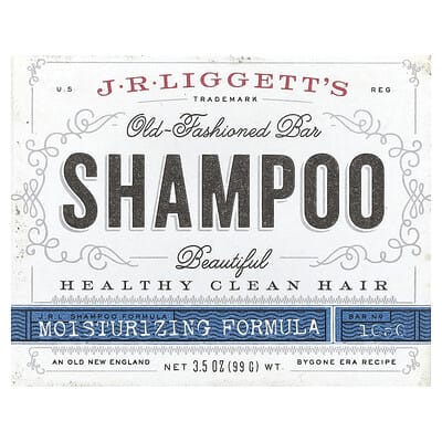Old-Fashioned Shampoo Bar, Moisturizing Formula, 3.5 oz (99 g)