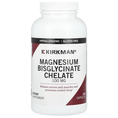 Магния биглицинат хелат, 100 mg, 250 капсул