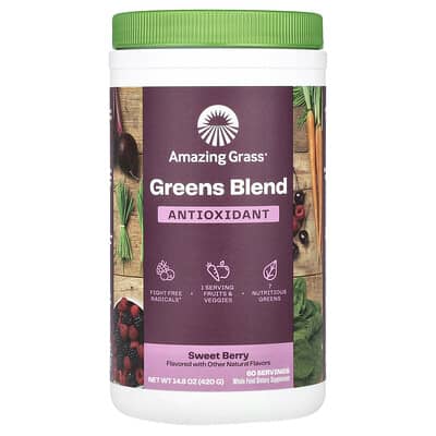 Смесь зелени, антиоксидант, Sweet Berry, 14.8 oz (420 g)