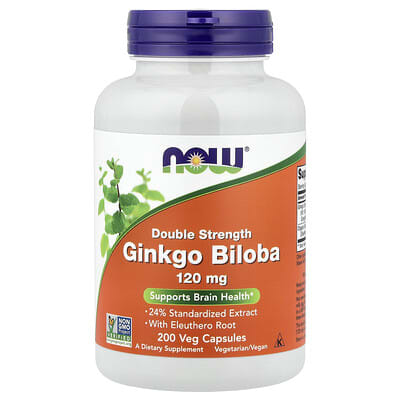 Ginkgo Biloba, 200 веганских капсул