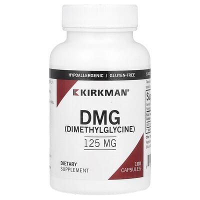 DMG (Dimethylglycine), 125 mg, 100 Capsules аминокислота