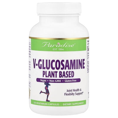 V-Glucosamine Paradise Herbs, растительный, 120 капсул (750 mg per Capsule)