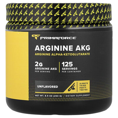 Primaforce Arginine AKG, без вкуса, 8.9 oz (250 g)