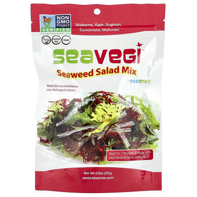Смесь водорослей SeaVegi™ Seaweed Salad Mix, 0.9 oz (25 g)