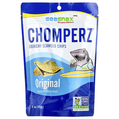Chomperz®, Хрустящие чипсы из морских водорослей, Original, 1 oz (30 g)