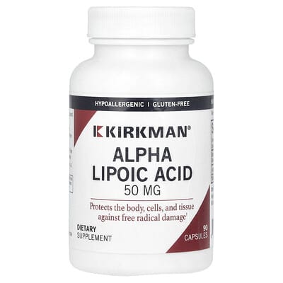 Kirkman Labs Альфа-липоевая кислота, 50 mg, 90 капсул