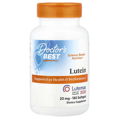 Lutein, Lutemax 2020, 20 mg, 180 Softgels