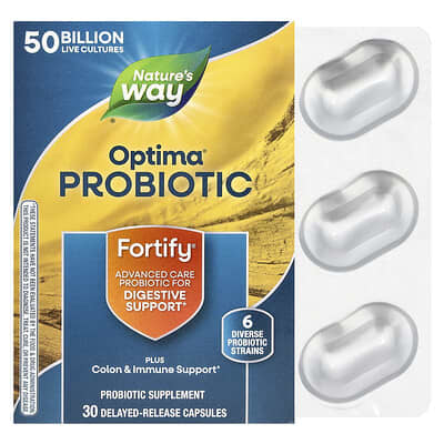 Optima® Probiotic, Fortify®, 30 капсул с замедленным высвобождением