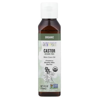 Aura Cacia Organic Skin Care масло касторовое, 4 fl oz (118 ml)