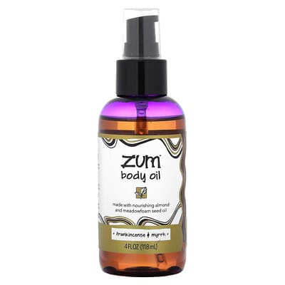 ZUM масло для тела, ладан и мирра, 4 fl oz (118 ml)