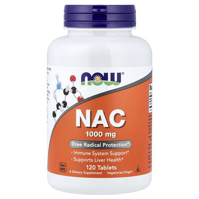 NAC, 1,000 mg, 120 таблеток