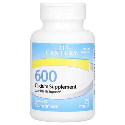 Кальциевая добавка 600, 75 таблеток (600 mg на таблетку)