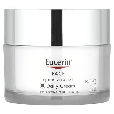 Face, Q10 Revitalize Daily Cream, Fragrance Free, 1.7 oz (48 g)