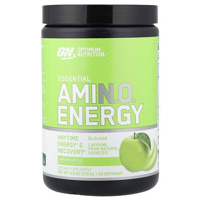 Essential Amin.O. Energy®, зеленое яблоко, 9.5 oz (270 g)