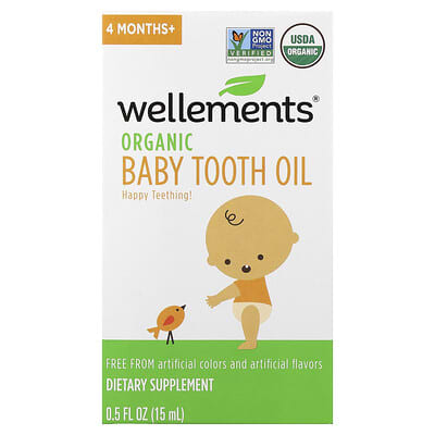 Baby, Organic Tooth Oil, 4 Months+, 0.5 fl oz (15 ml)