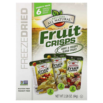 Fruit Crisps, Variety Pack, 6 порционных пакетиков, 2.26 oz (64 g)