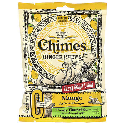 Ginger Chews, Mango, 5 oz (141.8 g)