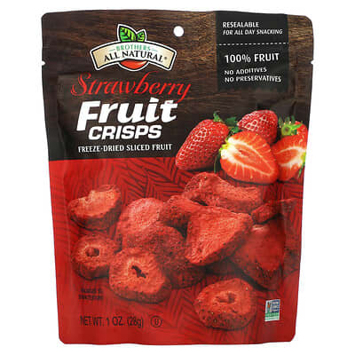 Фруктовые чипсы, клубника, 1 oz (28 g)