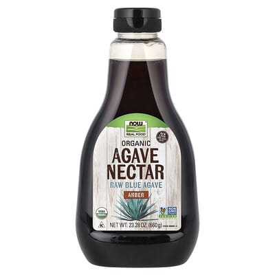 Real Food, Organic Agave Nectar, Amber, 23.28 oz (660 g)