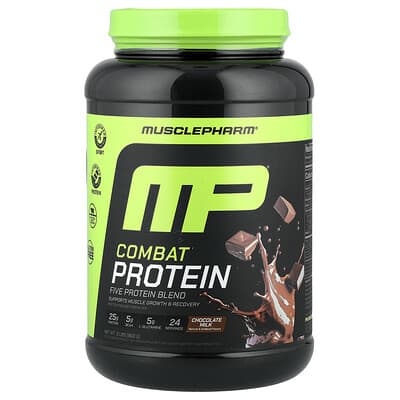 Combat® протеиновый порошок, шоколадное молоко, 2 lbs (900 g)
