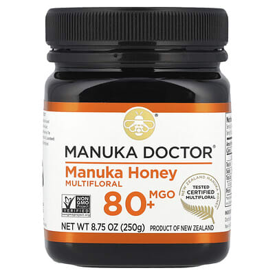 Многоцветный мед Манука, MGO 80+, 8.75 oz (250 g)