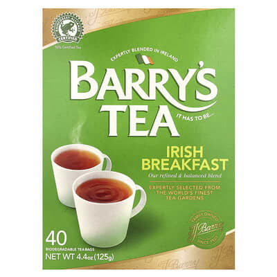 Irish Breakfast, 40 чайных пакетиков, 4.4 oz (125 g)